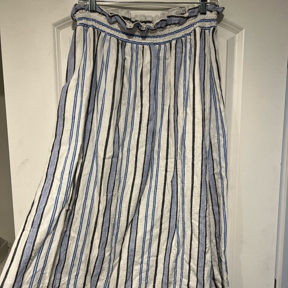 Target striped blue and white skirt